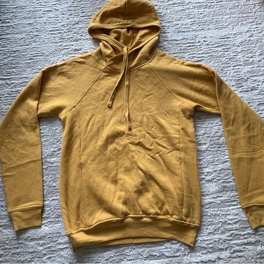 ALO Yoga Yellow Fleece Hoodie